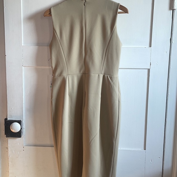 CALVIN KLEIN Midi Dress Cocktail Formal Sleeveless Wrap Pencil Size 8 New - Picture 8 of 12